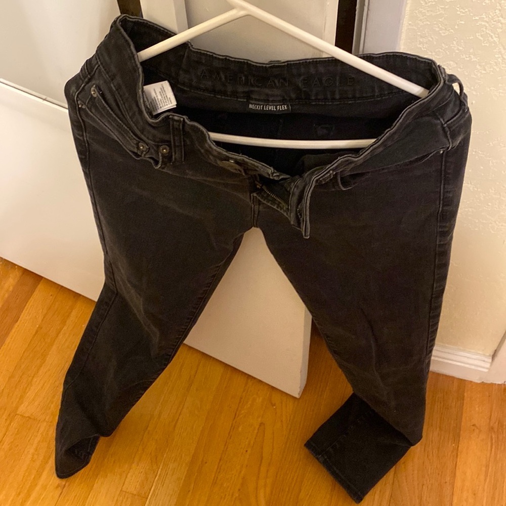 american eagle next level flex black jeans